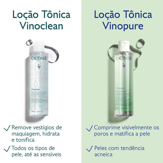 Lo&ccedil;&atilde;o T&ocirc;nica Purificante Caudalie Vinopure